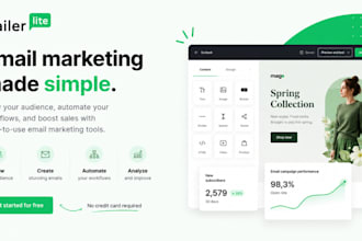 do mailerlite email marketing automation, newsletter and landing page setup