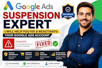 fix suspended google ads account and reactivate ads