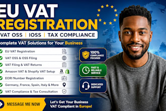 handle eu vat registration, vat oss, ioss and tax compliance