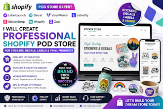 labellaunch decal vinylmerch labelify stickerdrop wrapify zopi shopify pod apps