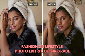 professionally retouch and colour grade fashion and lifestyle images