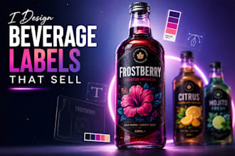 design beverage packaging label that makes your drink sell out