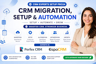 do CRM migration setup automation  perfex CRM  espocrm experts