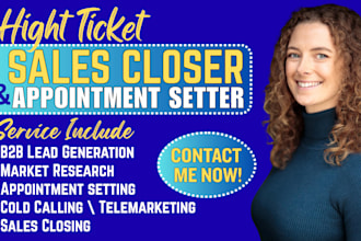 be your expert b2b cold caller, telemarketer and appointment setter