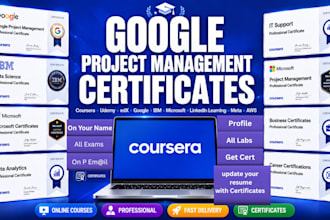 update your resume with IBM microsoft google project management course