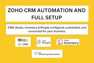 customize zoho crm,zoho book,zoho people,zoho invoice,zoho inventory