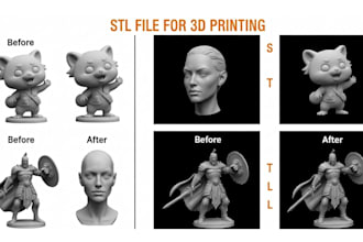 repair stl file, edit obj file,  modify custom 3d models for printing