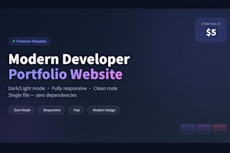 build a modern developer