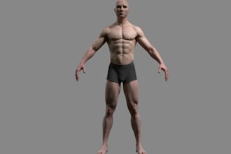 hyperealistic3d gym instructor,web app glb model,fitness character,unity vrm,cc5