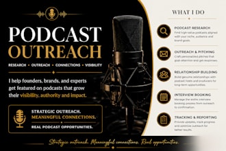 do podcast outreach and book podcast interviews for your brand
