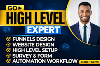 setup gohighlevel appointment, SMS and email automation, make ai automation
