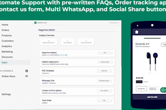 develop ai chatbot app for customer service automation and faq responder