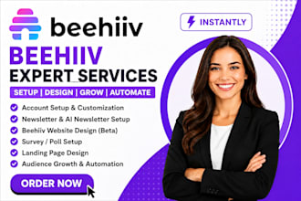 do beehiiv newsletter setup beehiiv landing page design beehiiv automation