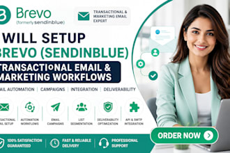 setup sendinblue transactional marketing email workflows brevo email campaign