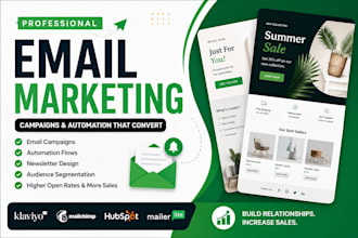 setup klaviyo email marketing flows and campaigns