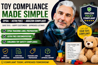 prepare children toys compliance, cpsia tracking label, astm f963 documentation