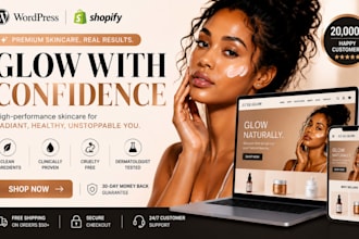 design luxury beauty store, skincare, hair extension and medspa website