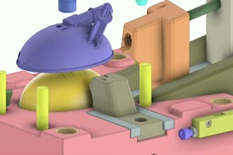 do silicone injection mold, 3d cad modelling, printable mold design, print stl