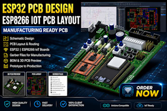 do esp32 pcb design esp8266 iot pcb layout and design for manufacturing