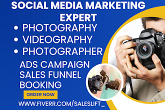promote photography videography via social media marketing photographer ads