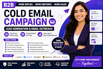 cold email outreach specialist for b2b leads, appointment
