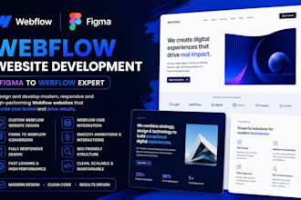 develop webflow website and figma to webflow design