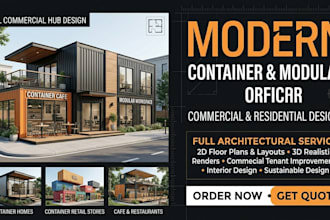 design shipping container homes, shops, restaurants, and commercial spaces