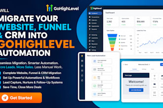 migrate website funnel crm into gohighlevel automation