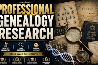 do professional genealogy research locate vital records for families
