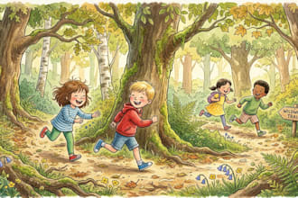 do children storybook illustration