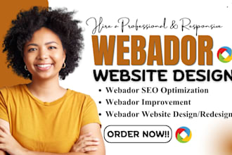 build webador website webador design webador seo optimization webador redesign
