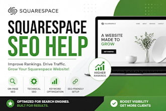 help your business with SEO optimized website development squarespace