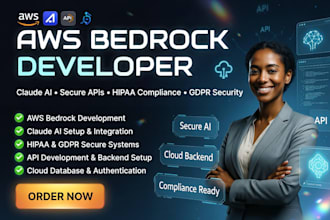 be aws bedrock developer API hipaa compliant claude ai setup hipaa gdpr secure