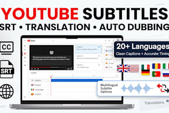 create youtube subtitles srt captions translations language auto dubbing support