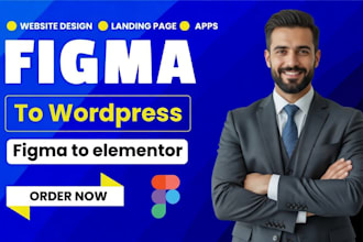 convert figma to wordpress, PSD to wordpress, figma to elementor or acf, divi