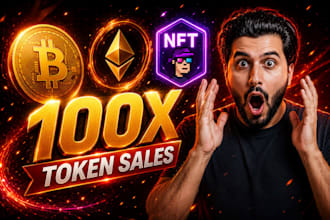 promote your crypto coin token ico nft in 500k crypto investors