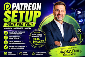 set up professional patreon page and management