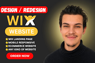 design, redesign and develop professional wix business website, wix development