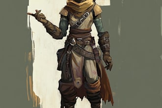 make a dnd art or dnd character art