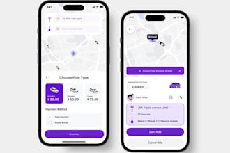 develop ride sharing app, ride hailing app, car pooling app, car rental app