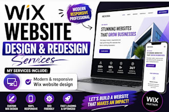 design redesign,wix website,wix studio with SEO and GEO