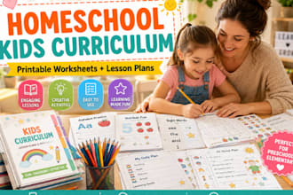 create homeschool kids curriculum lesson plans printable worksheets