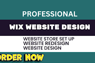 design a modern wix website, wix business website or redesign wix website