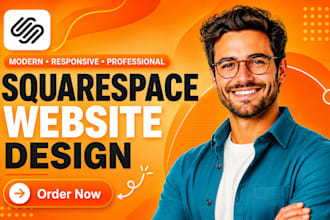 do modern squarespace website design or redesign, website development