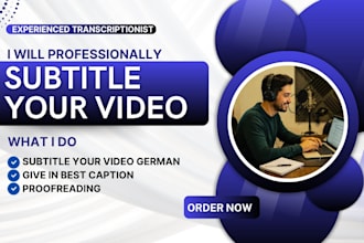 add german and english subtitles and captions to your video