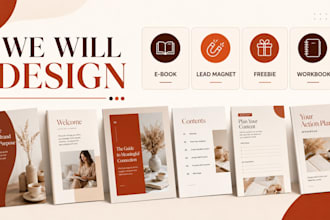 design a high converting lead magnet ebook workbook and freebie in canva