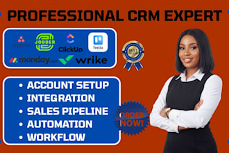 setup asana monday com clickup wrike automation  jobber trello integrations