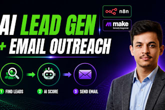 build an ai lead generation bot using n8n or make