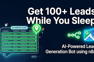 build an ai lead generation bot using n8n or make