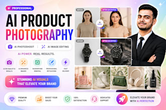do ai product photography, ai photoshoot, and ai image editing